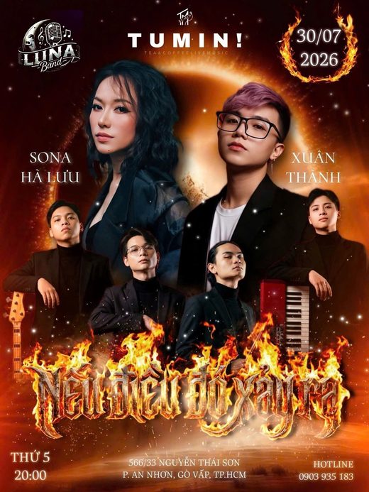 Poster đêm diễn của Luna Band — 1