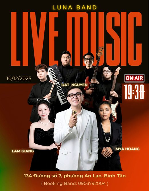 Poster đêm diễn của Luna Band — 5